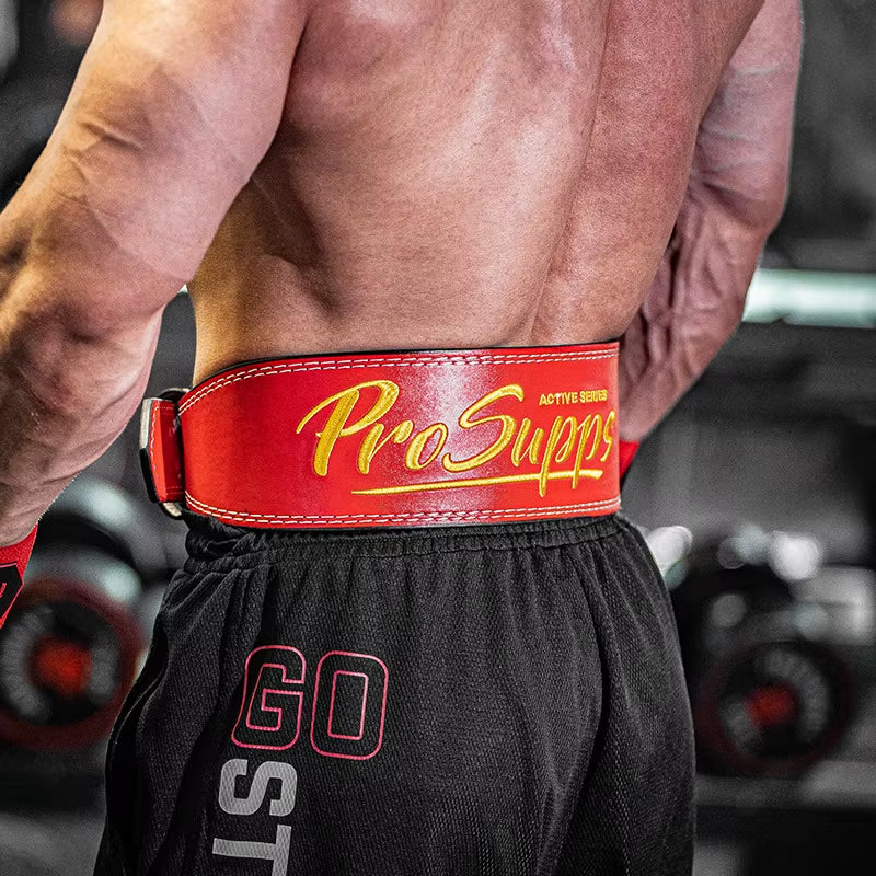 Weight Lifting Leather Belt Body Fitness Gym Back Support Power Lifting Belt Lumbar Protector for Squats Deadlift Bodybuilding