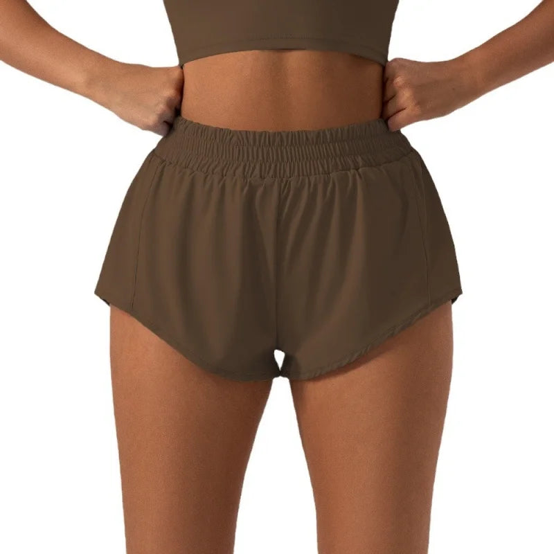 Summer Fitness Hotty Hot Low Waist 2.5 Inch Shorts Women Gym Sportswear Outfit Running Biker Yoga Wear Short Workout Clothing