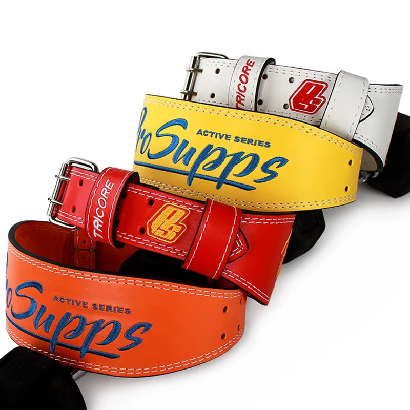 Weight Lifting Leather Belt Body Fitness Gym Back Support Power Lifting Belt Lumbar Protector for Squats Deadlift Bodybuilding