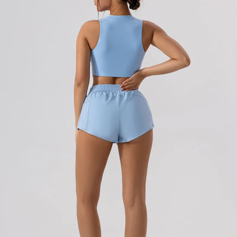 Summer Fitness Hotty Hot Low Waist 2.5 Inch Shorts Women Gym Sportswear Outfit Running Biker Yoga Wear Short Workout Clothing