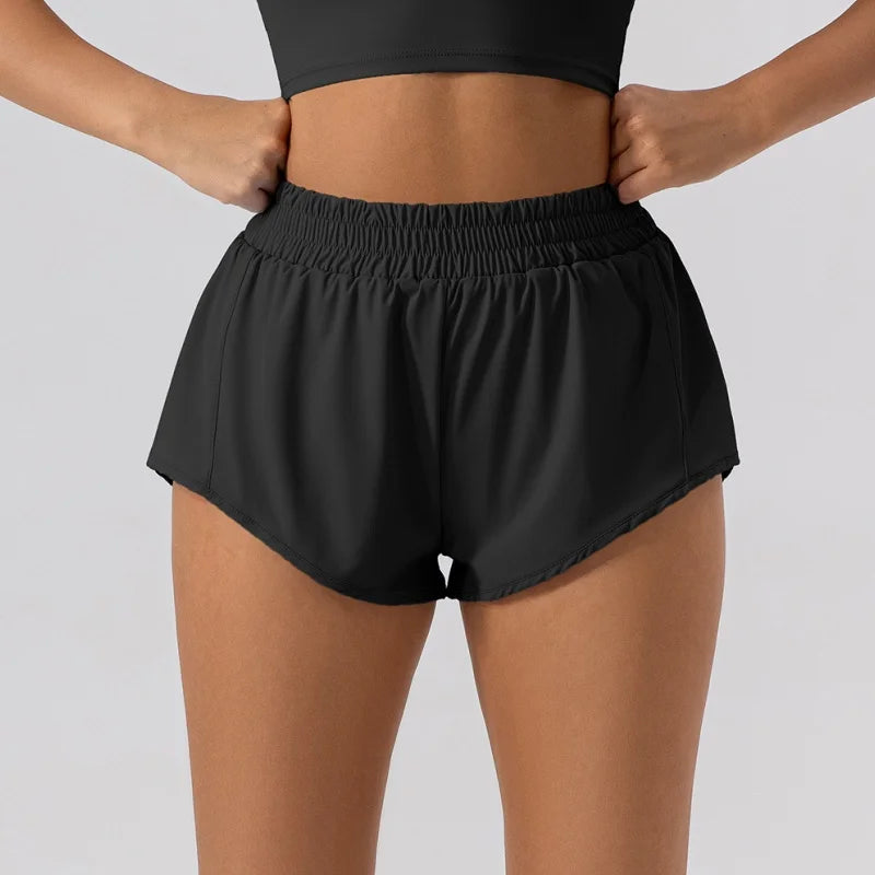 Summer Fitness Hotty Hot Low Waist 2.5 Inch Shorts Women Gym Sportswear Outfit Running Biker Yoga Wear Short Workout Clothing