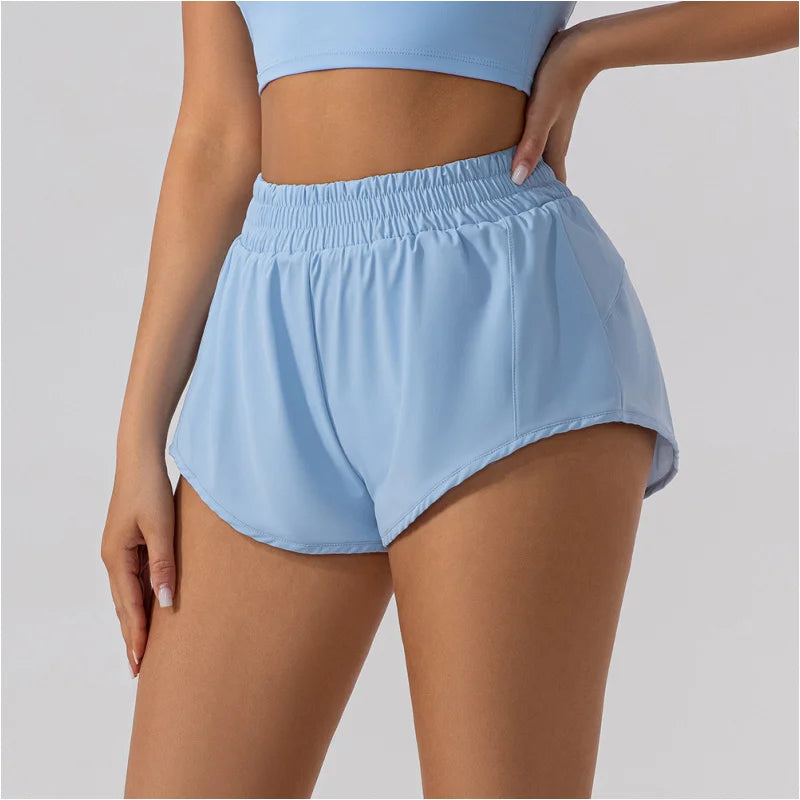 Summer Fitness Hotty Hot Low Waist 2.5 Inch Shorts Women Gym Sportswear Outfit Running Biker Yoga Wear Short Workout Clothing