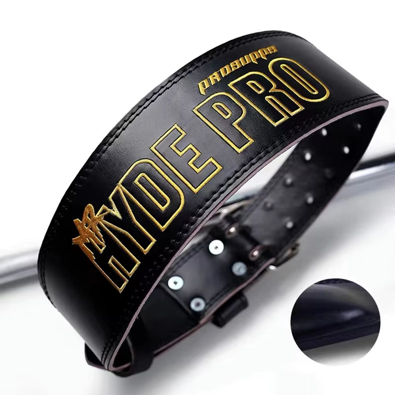 Weight Lifting Leather Belt Body Fitness Gym Back Support Power Lifting Belt Lumbar Protector for Squats Deadlift Bodybuilding