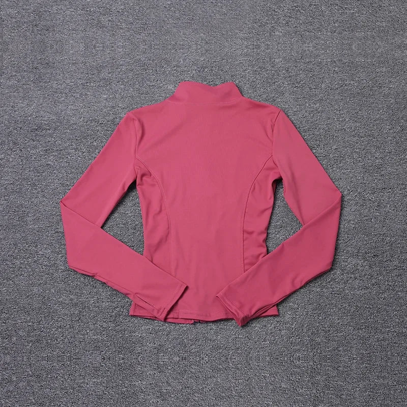 Sport Jacket Yoga Tops Women's Costume Long Sleeve Gmy Shirt Workout Coat Gym Training Woman Clothing Sportswear 2025 Summer