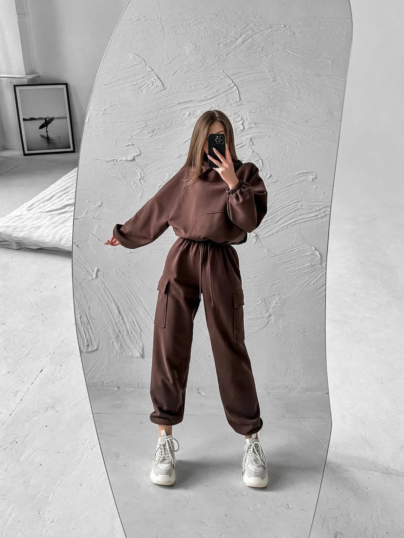 2025 Women's Sportswear Set Autumn Trendy Athleisure Tracksuit with Comfort Fit Breathable Versatile for Gym Outing Travel