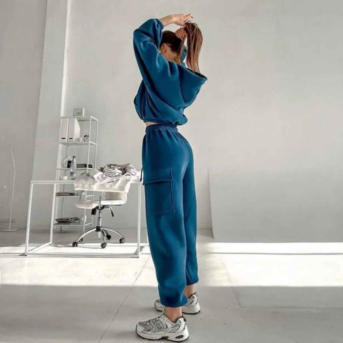 2025 Women's Sportswear Set Autumn Trendy Athleisure Tracksuit with Comfort Fit Breathable Versatile for Gym Outing Travel