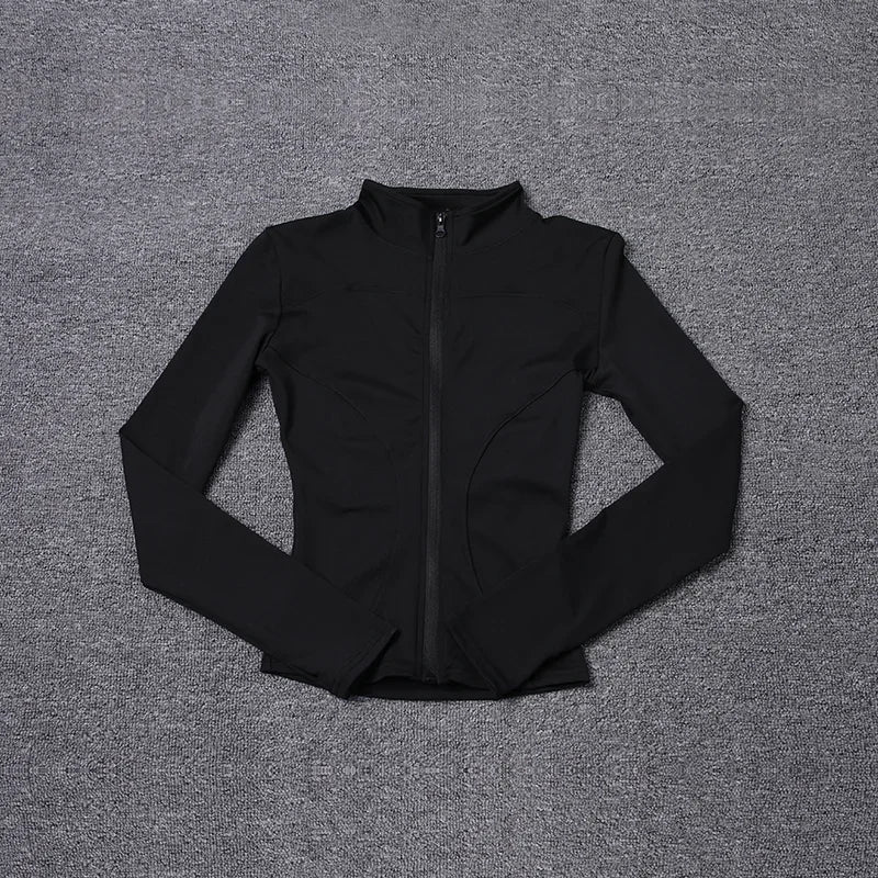 Sport Jacket Yoga Tops Women's Costume Long Sleeve Gmy Shirt Workout Coat Gym Training Woman Clothing Sportswear 2025 Summer