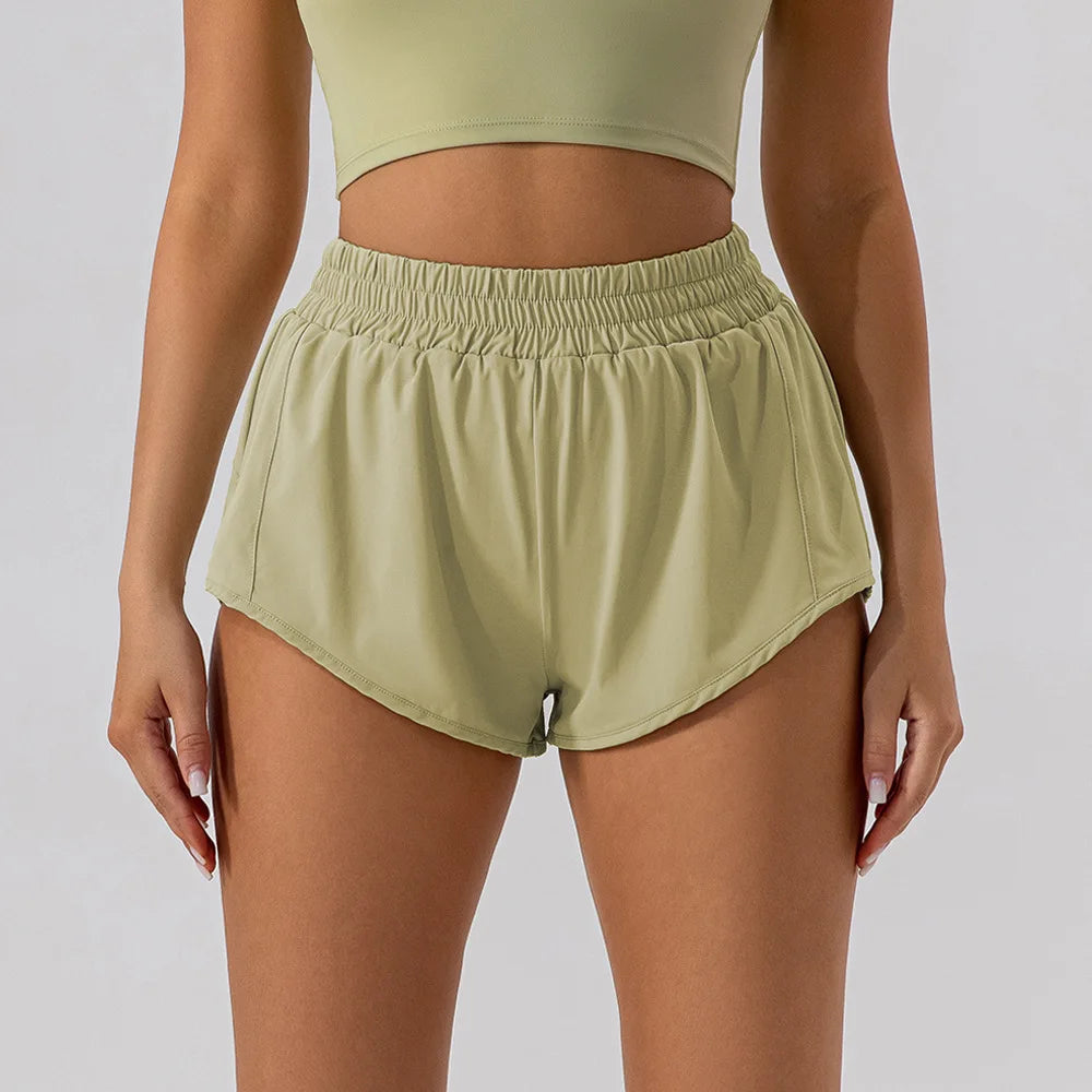 Summer Fitness Hotty Hot Low Waist 2.5 Inch Shorts Women Gym Sportswear Outfit Running Biker Yoga Wear Short Workout Clothing