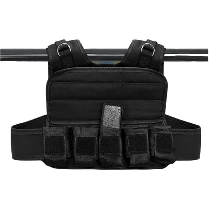 Adjustable Weighted Vests for Men 44LB Adjustable Weight Vest with 19 Cast Iron Weights for Strength Training Running