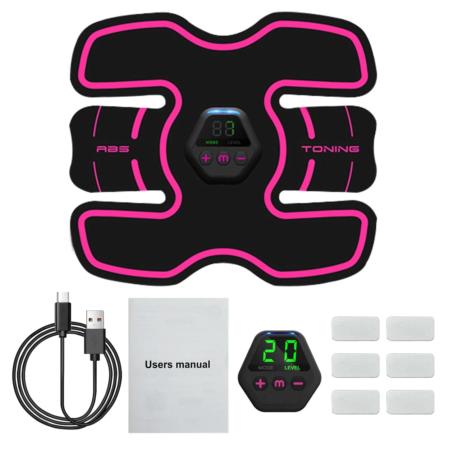 Abs Stimulator for Men and Women, Abs Workout Equipment, Smart Fitness Abdominal Toning Belt Trainer for Home Sports Office Exercise