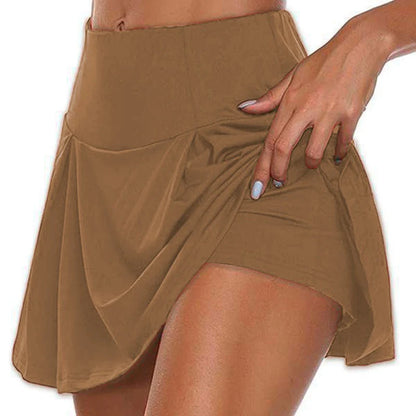 Women Sport Shorts Skirts Summer Breathable Casual Fitness Quick Drying Running Skort Active Athletic Yoga Fitness Skirt