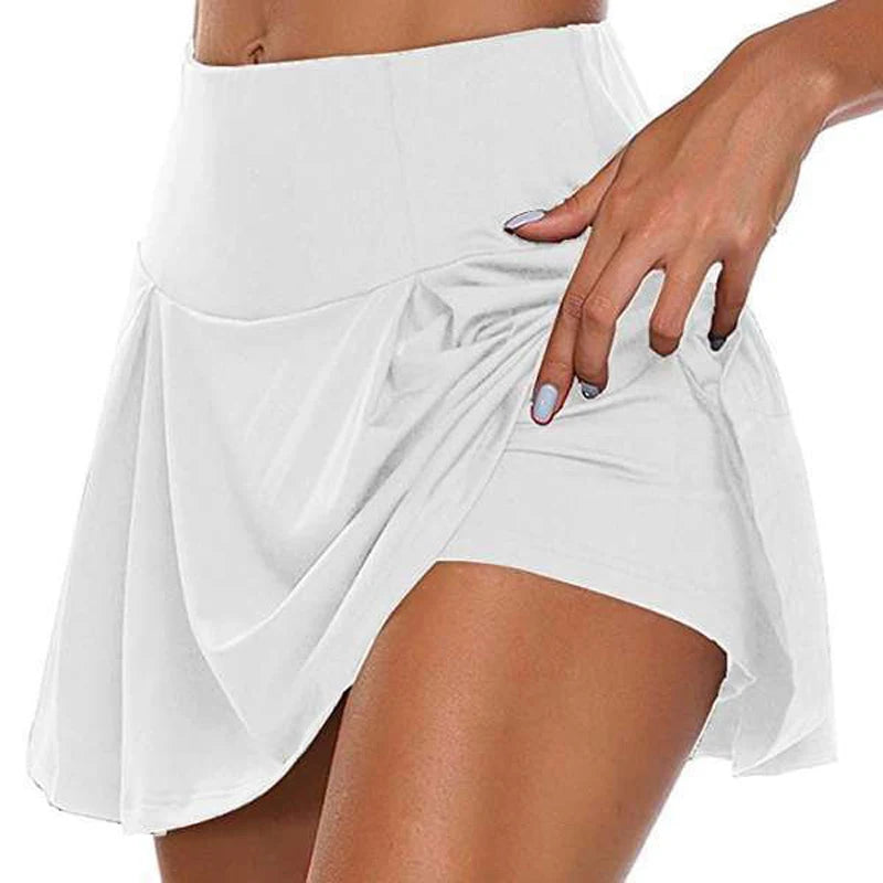 Women Sport Shorts Skirts Summer Breathable Casual Fitness Quick Drying Running Skort Active Athletic Yoga Fitness Skirt