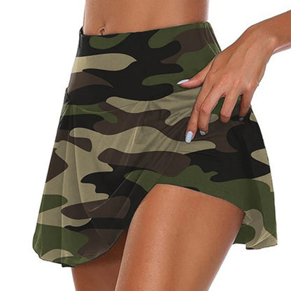 Women Sport Shorts Skirts Summer Breathable Casual Fitness Quick Drying Running Skort Active Athletic Yoga Fitness Skirt