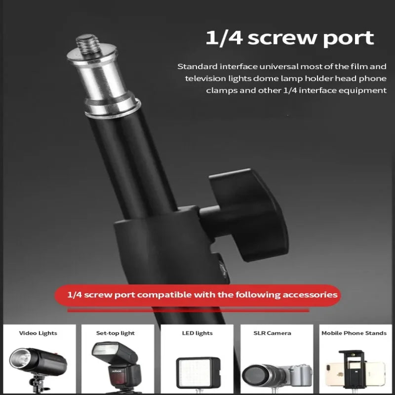 RP01 Heavy Duty Metal Alloy Light Stand 160cm Tripod for Photo Studio Softbox Video Flash Reflector Lighting Background Stand