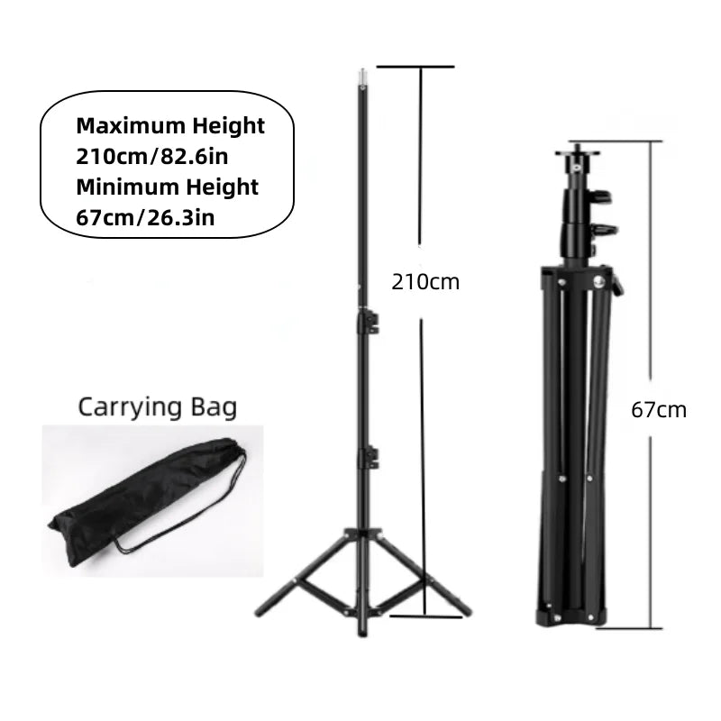 RP01 Heavy Duty Metal Alloy Light Stand 160cm Tripod for Photo Studio Softbox Video Flash Reflector Lighting Background Stand