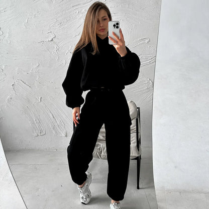 2025 Women's Sportswear Set Autumn Trendy Athleisure Tracksuit with Comfort Fit Breathable Versatile for Gym Outing Travel