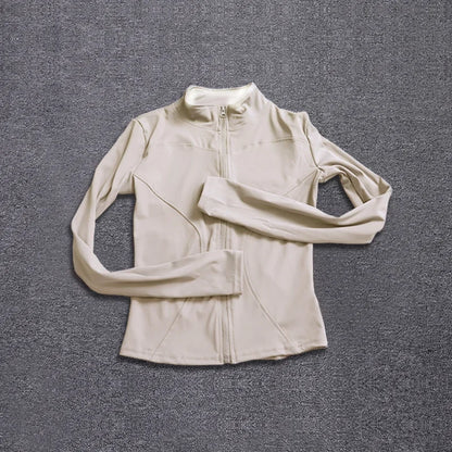 Sport Jacket Yoga Tops Women's Costume Long Sleeve Gmy Shirt Workout Coat Gym Training Woman Clothing Sportswear 2025 Summer