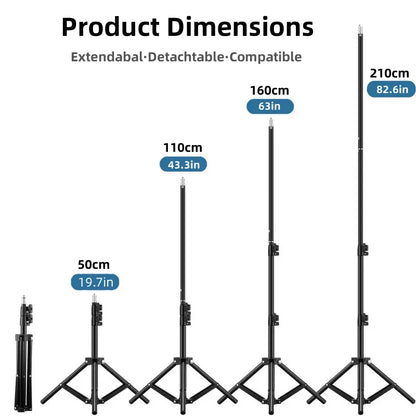 RP01 Heavy Duty Metal Alloy Light Stand 160cm Tripod for Photo Studio Softbox Video Flash Reflector Lighting Background Stand