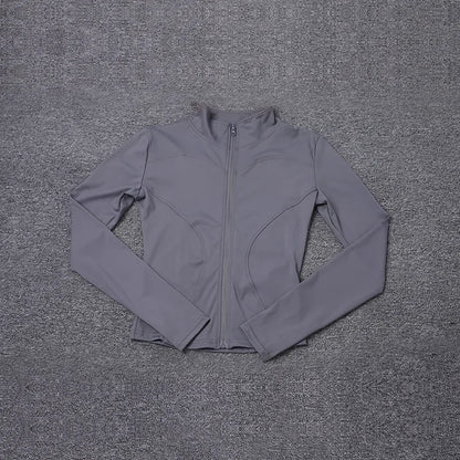 Sport Jacket Yoga Tops Women's Costume Long Sleeve Gmy Shirt Workout Coat Gym Training Woman Clothing Sportswear 2025 Summer