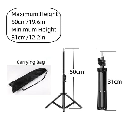 RP01 Heavy Duty Metal Alloy Light Stand 160cm Tripod for Photo Studio Softbox Video Flash Reflector Lighting Background Stand
