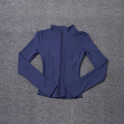 Sport Jacket Yoga Tops Women's Costume Long Sleeve Gmy Shirt Workout Coat Gym Training Woman Clothing Sportswear 2025 Summer