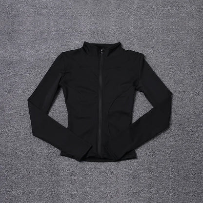 Sport Jacket Yoga Tops Women's Costume Long Sleeve Gmy Shirt Workout Coat Gym Training Woman Clothing Sportswear 2025 Summer